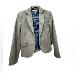 Women's Gray Wool Blazer